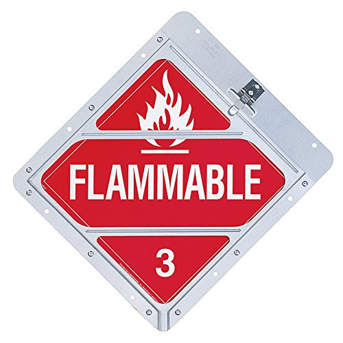 Labelmaster 80SM97-8H Slidemaster Hazmat Placard Holder, Full Holder/8 Hole Anodized Aluminum