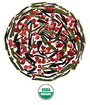 Rishi Tea Organic Raspberry Green Tea, 1 Pound