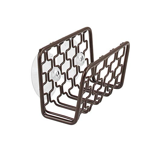 Spectrum Diversified Bento Suction Sink Sponge Holder, Bronze