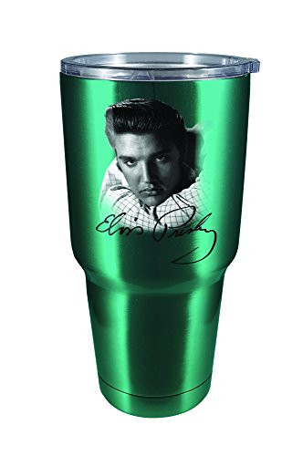 Spoontiques 18452 Elvis Presley Large Stainless Mug, Green