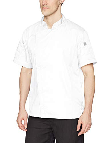 Chef Works Men's Springfield Chef Coat, White, Large