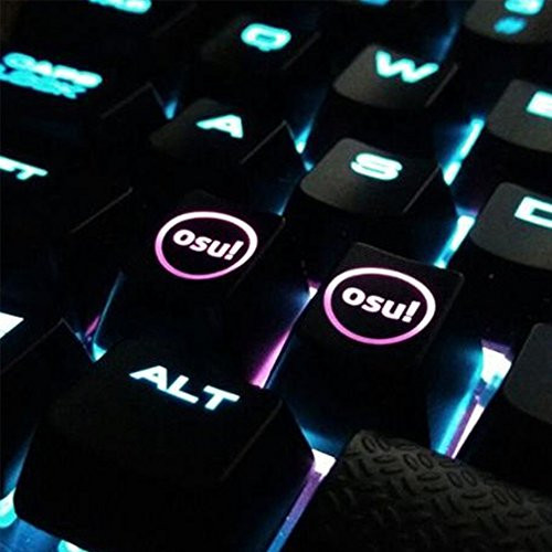 HFSECURITY 2 Pcs Backlight OSU Keycaps for Cherry Keyboard Backlit Mechanical Keyboard Keycap