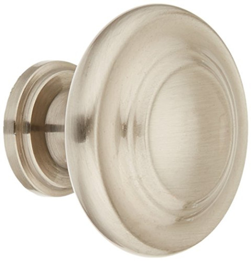 Amerock Inspirations 1-5/16 in (33 mm) Diameter Satin Nickel Cabinet Knob - 10 Pack