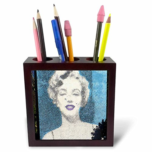 3dRose ph_48361_1 The California Section in The Hamilton New Zealand Gardens Picturing Marilyn Monroe Tile Pen Holder, 5-Inch