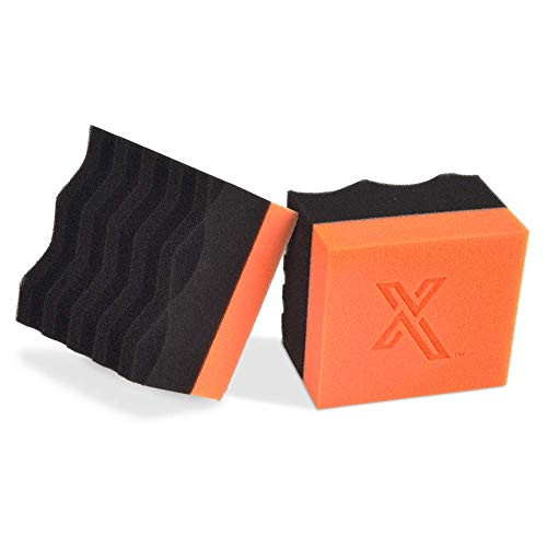 Liquid X Large Foam Dressing Applicator Pad - for Tires, Leather, or Door Panels (2 Pack)