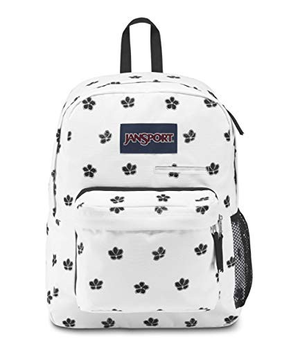 JanSport JS0A3EN24L7 Digibreak Laptop Backpack, White Cherry Blosssom