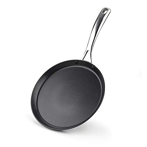 Cooks Standard 02637 Nonstick Hard Anodized 9.5-inch 24cm Crepe Griddle Pan, Black