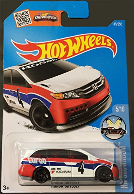 Hot Wheels 2016 HW Showroom Honda Odyssey 115/250, White Hot Wheels 2016 HW Showroom Honda Odyssey 115/250, White