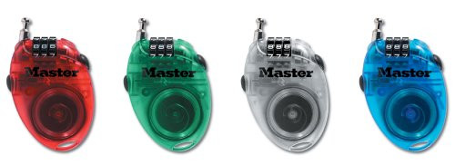 Master Lock Cable Lock, Set Your Own Combination Retractable Bike Lock, 2 ft. Long, Assorted Colors, 4603D Master Lock Cable Lock, Set Your Own Combination Retractable Bike Lock, 2 ft. Long, Assorted Colors, 4603D
