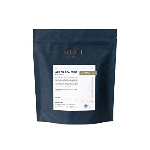 Rishi Tea Organic, Green Tea Mint, 1-Pound