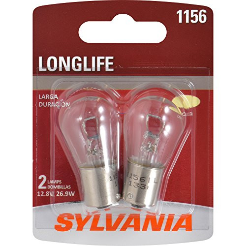 SYLVANIA 1156 Long Life Miniature Bulb, (Contains 2 Bulbs)