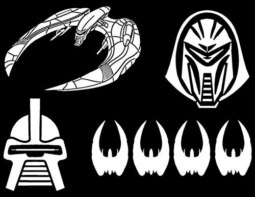 Cylon Raider, Centurion, Raider Kills Decal Multipack White