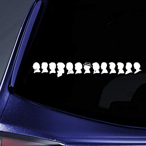 Bargain Max Decals - The 13 Doctors Sticker Decal Notebook Car Laptop 9" (White)