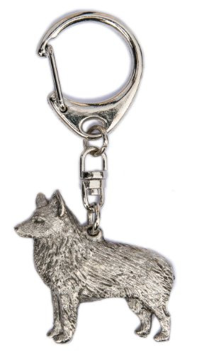 Schipperke Made in U.K Artistic Style Dog Key Ring Collection