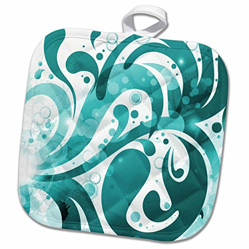 3D Rose Scene with A Beach Chair and Palm Tree Pot Holder, 8 x 8 3D Rose Scene with A Beach Chair and Palm Tree Pot Holder, 8 x 8