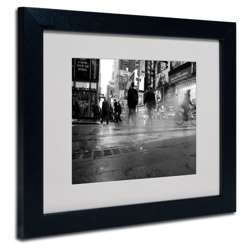 44th Street Artwork by Yale Gurney, 11 by 14-Inch, Black Frame 44th Street Artwork by Yale Gurney, 11 by 14-Inch, Black Frame