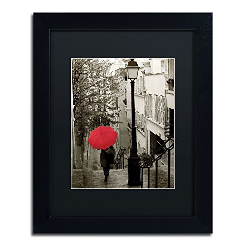 Paris Stroll II Framed by Sue Schlabach, 11 by 14-Inch, Black Matte Paris Stroll II Framed by Sue Schlabach, 11 by 14-Inch, Black Matte