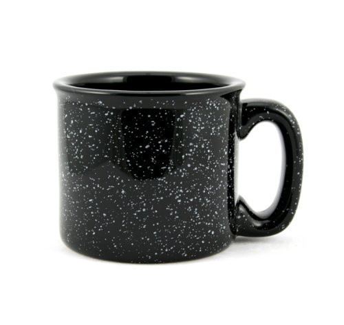 Marble Creek Ceramic Campfire Mug, 15oz (Black)