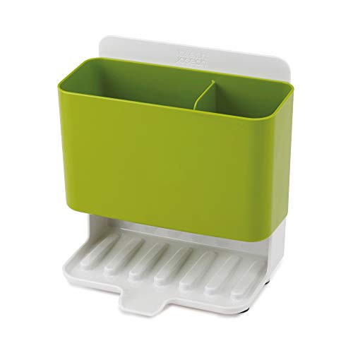 Joseph Joseph 85124 Caddy Tower Slimline Sink Caddy Kitchen Sink Organizer Sponge Holder Dishwasher-Safe, Green