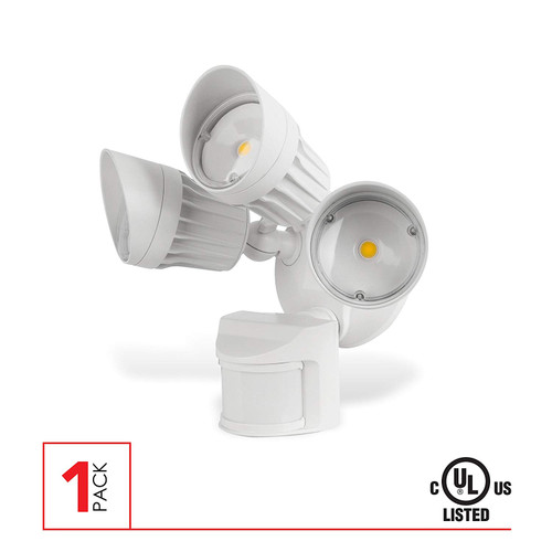 LED Security Light, 30W (125W Equivalent) Moition Sensor Light, 2700 Lumens, 5000K, Waterproof IP65, UL Listed, White