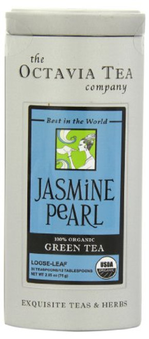 Octavia Tea Jasmine Pearl (Organic Green Tea) Loose Tea, 2.65 -Ounce Tin Octavia Tea Jasmine Pearl (Organic Green Tea) Loose Tea, 2.65 -Ounce Tin