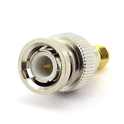 DGZZI 2-Pack BNC Male to SMA Female RF Coaxial Adapter BNC to SMA Coax Jack Connector DGZZI 2-Pack BNC Male to SMA Female RF Coaxial Adapter BNC to SMA Coax Jack Connector