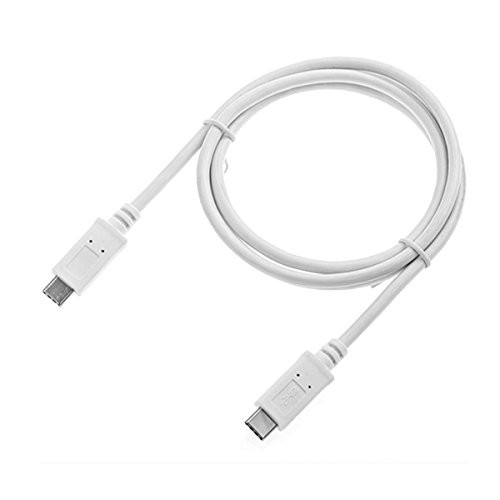 White USB-C USB 3.1 Type C Male Connector to C Male Charge Cable for MacBook & Chromebook CableCC