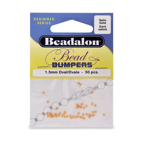 Artistic Wire Beadalon Bead Bumper Satin Gold, 50-Piece