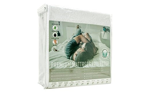 Omne Sleep Premium Mattress Protector - 100% Waterproof, Dust Mite Proof, Bed Bug Proof - Hypoallergenic - 10 Year Warranty - King Omne Sleep Premium Mattress Protector - 100% Waterproof, Dust Mite Proof, Bed Bug Proof - Hypoallergenic - 10 Year Warranty - King