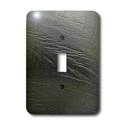 3dRose LLC lsp_29793_1 Vintage Black Leather Like, Single Toggle Switch