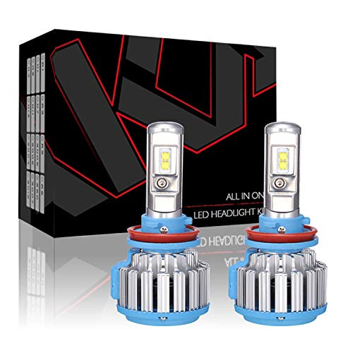 H8/H9/H11 Car LED Headlight Bulbs All-in-One Conversion Kit,Car Headlight Bulbs 70W 6600Lm 6000K Cool White CREE HID Halogen Headlight Bulbs Replacement for Car Motorcycle