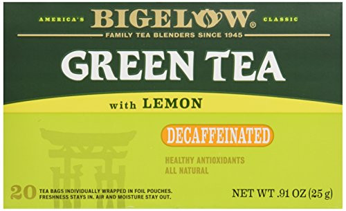 Bigelow Tea Green Tea with Lemon, Decaf, 20 ct