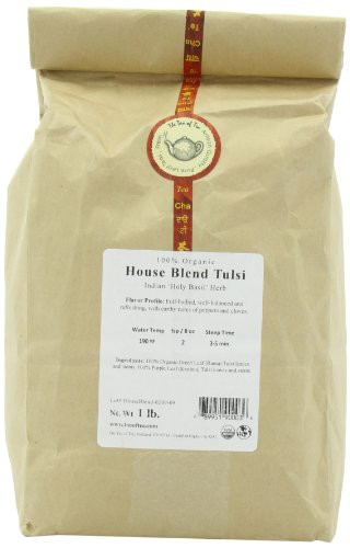The Tao of Tea House Blend Tulsi, 100% Organic Blended Tulsi, 1-Pounds