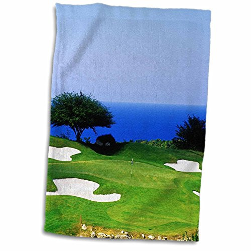 3D Rose White Witch Golf Course-Montego Bay-Jamaica-Ca22 Gjo0127-Greg Johnston Hand/Sports Towel 15 x 22