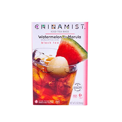 China Mist - Watermelon With Marula Black Iced Tea Bags - Each Tea Bag Yields 1/2 Gallon China Mist - Watermelon With Marula Black Iced Tea Bags - Each Tea Bag Yields 1/2 Gallon
