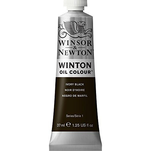 Winsor & Newton Winton Oil Colour Paint, 37ml tube, Ivory Black