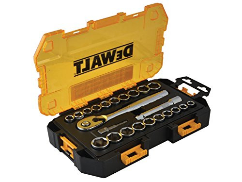 DEWALT DWMT73813 Drive Socket Set (23 Piece), 1/2"