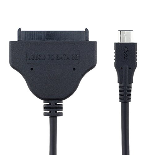 CY Type C USB 3.1 Male to SATA 22 Pin 2.5" Hard Disk Driver SSD Adapter Cable for MacBook & Laptop