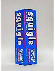 Squigle - Enamel Saver Toothpaste Peppermint, 4 oz Tube (Pack of 4)