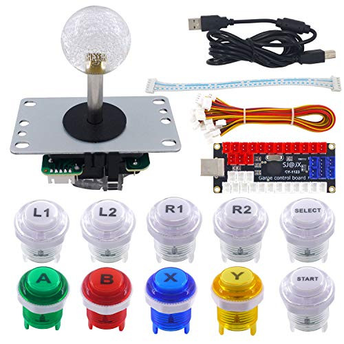 SJ@JX Arcade LED DIY Kit USB Encoder Board Controller Joystick LED Button for MAME Jamma Retro Raspberry Pi Zero Delay