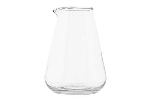 Creative Co-op Small Clear Glass Beaker Pitcher, 8 Ounce,