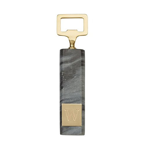 Mud Pie W Marble Initial Bottle Opener Barware