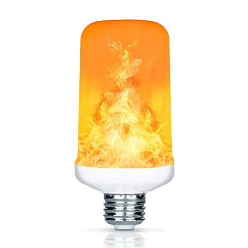 Flame Bulb, PANICKY E26/ E27 LED Flame Effect Fire Light Bulbs for Decoration Lighting on Christmas Halloween Holiday Party