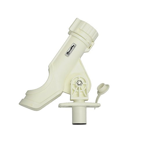 Scotty #231-WH Power Lock Rod Holder w/#244 Flush Deck Mount (White)