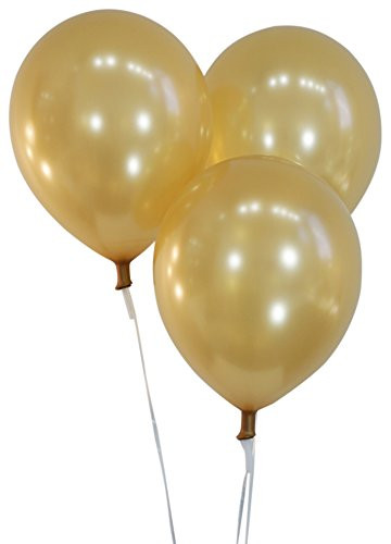 Creative Balloons 12" Latex Balloons - Pack of 72 Pieces - Metallic Gold