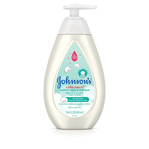 Johnson's CottonTouch Newborn Baby Wash & Shampoo, Made with Real Cotton, 13.6 fl. oz Johnson's CottonTouch Newborn Baby Wash & Shampoo, Made with Real Cotton, 13.6 fl. oz