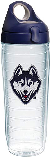 Tervis 1230813 UConn Huskies Insulated Tumbler with Emblem and Navy with Gray Lid 24oz Water Bottle Clear Tervis 1230813 UConn Huskies Insulated Tumbler with Emblem and Navy with Gray Lid 24oz Water Bottle Clear