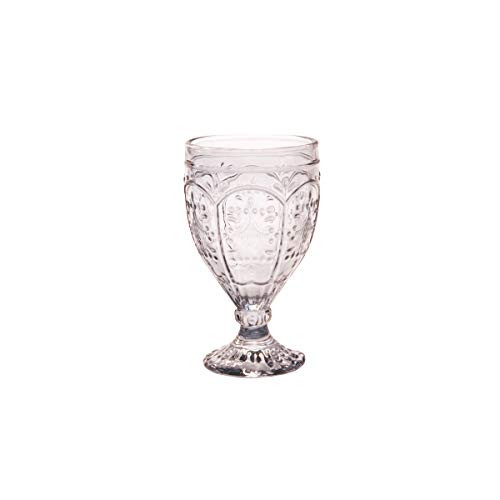 Fitz and Floyd 83-012 Trestle Glass Goblet, Set of 4, 12-Ounce, Smoke