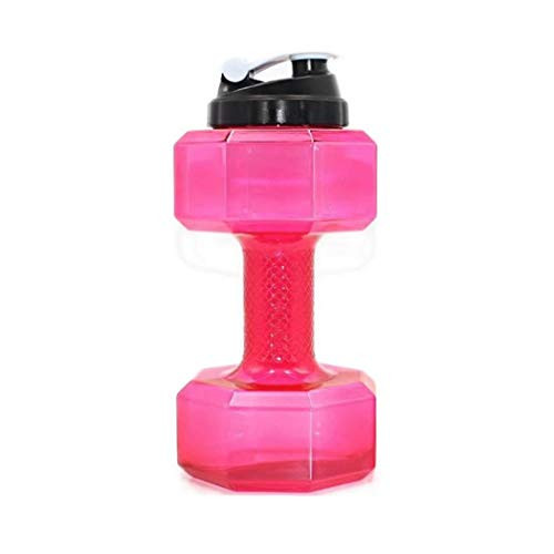 Sports Water Bottle, Large Durable Portable Leakproof BPA Free Water Bottle Clear Water Bottle Sport Water Jug Cycling Water Bottle for Fitness Camping Bicycle Gym, Dumbbell Water Bottle (Red) Sports Water Bottle, Large Durable Portable Leakproof BPA Free Water Bottle Clear Water Bottle Sport Water Jug Cycling Water Bottle for Fitness Camping Bicycle Gym, Dumbbell Water Bottle (Red)