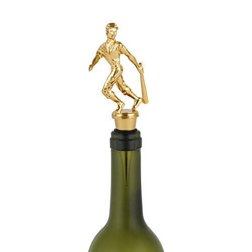 Foster & Rye 7078 Baseball Trophy Wine by Bottle Stoppers, One Size, Gold
